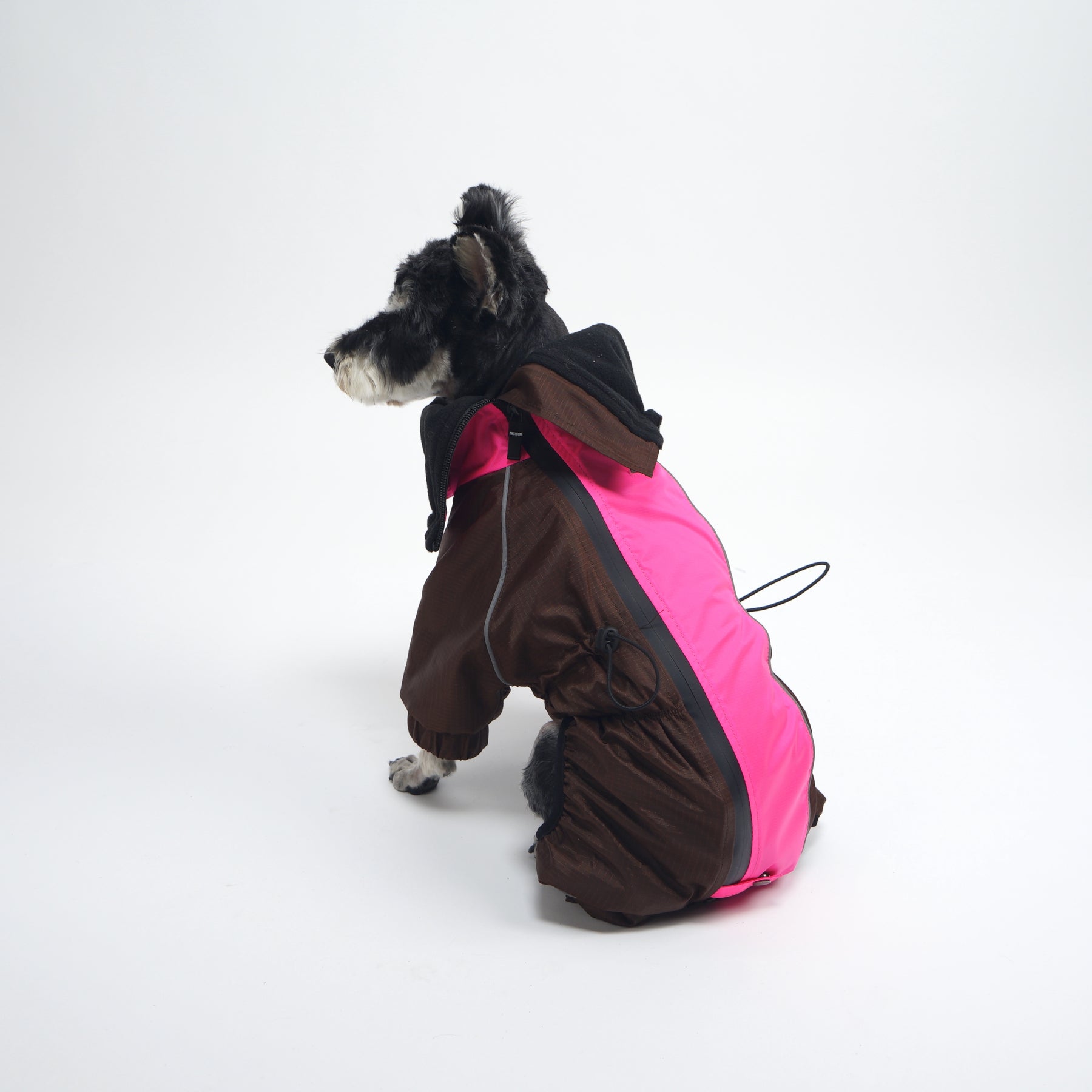 ASK for Price Dog Raincoat Reversible, Single Side Slicker Poncho Adjustable waterproof Dog Rain Jacket with Leash Hole/Reflective Stripe Hooded Snowproof Windproof Clothes for Small to 3X-Large Dogs