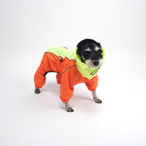 ASK for Price Dog Raincoat Reversible, Single Side Slicker Poncho Adjustable waterproof Dog Rain Jacket with Leash Hole/Reflective Stripe Hooded Snowproof Windproof Clothes for Small to 3X-Large Dogs