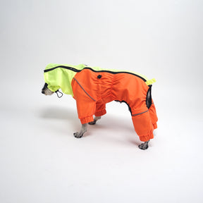 ASK for Price Dog Raincoat Reversible, Single Side Slicker Poncho Adjustable waterproof Dog Rain Jacket with Leash Hole/Reflective Stripe Hooded Snowproof Windproof Clothes for Small to 3X-Large Dogs