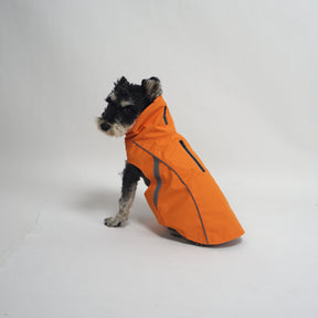 ASK for Price Dog Raincoat Reversible, Single Side Slicker Poncho Adjustable waterproof Dog Rain Jacket with Leash Hole/Reflective Stripe Hooded Snowproof Windproof Clothes for Small to 3X-Large Dogs