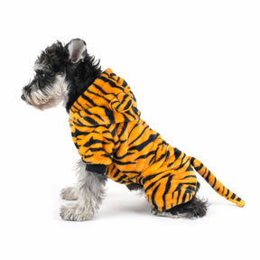 Innopet Tiger Costume - Cosplay Costume for Small Dogs and Cats - Yellow and Black Velvet Pet Clothes - Warm Apparel Winter Pet Tiger Costume - Dog Outfits for Christmas, Cosplay and Birthday Parties…