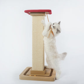 Innopet Cat Post, Cat Scratching Posts for Indoor Cats, 25" Tall & 13" Wide, Made of Sisal, Multifunctional Cat Scratchers with Cats' favorite Toys, Best Home Playground for Your Cats