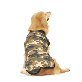 InnoPet Dog Coat for Large Dogs, Camo Style Hoodies Jacket, Deluxe Polyester Material With Two layers, Perfect for Cold Season Outdoor Wear, Best for Hiking and Camping