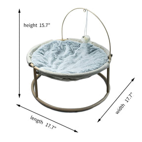 InnoPet Cat Hammock Bed, Cute Swing Hammock Bed for Kitten and Cats with Dangling Ball for Kitty, Breathable Fabric Indoor/Outdoor…