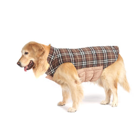 InnoPet Dog Apparel & Accessories,Winter Special Series,Reversible British Style, Easy to Wear with Velcro, Plaid Fleece Warm Waterproof Winter Puffer Jackets, Dog Clothes for Large Dogs, Medium Dogs and Small Dogs. Also perfect for Extra Large Dogs.